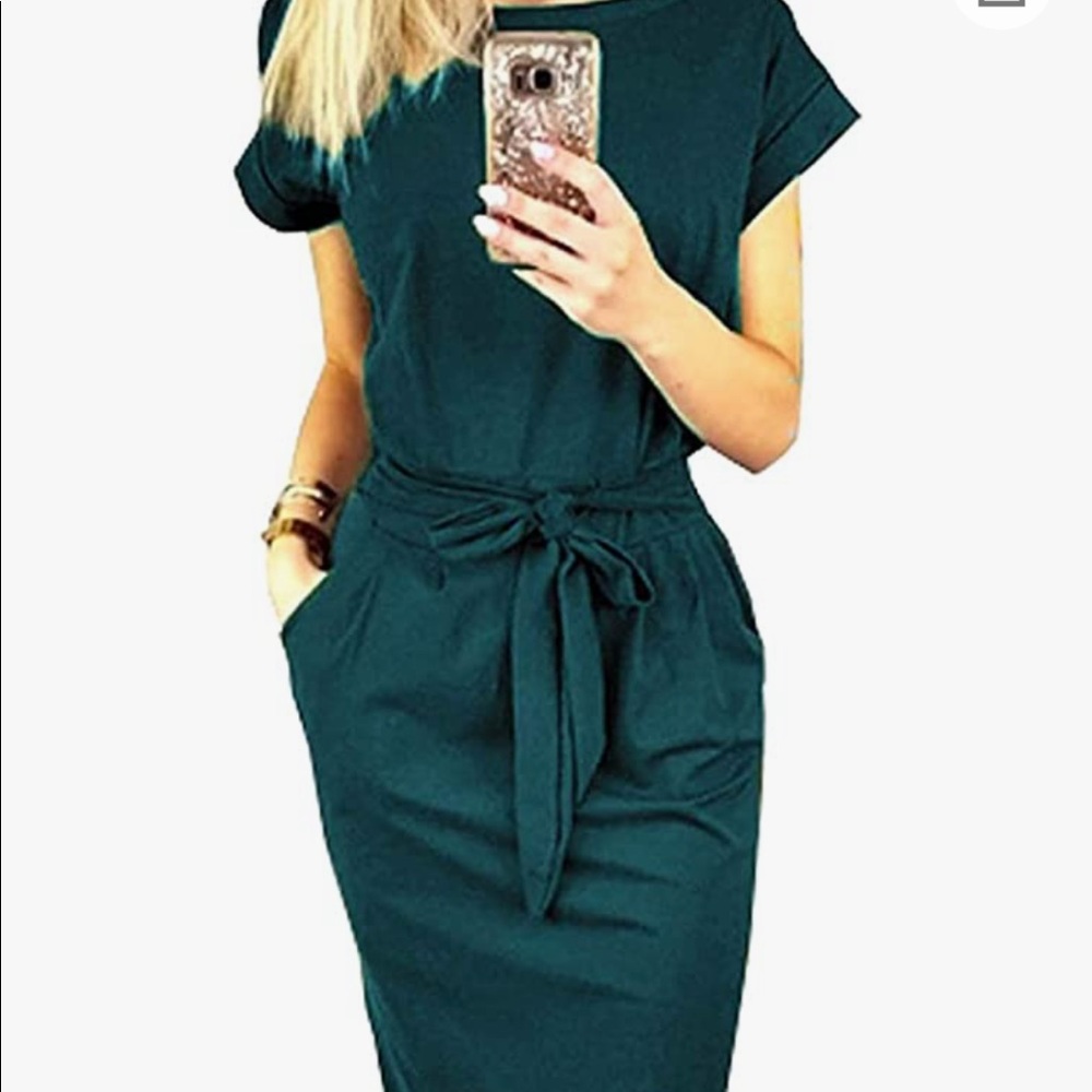 Teal dress